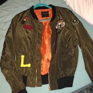Army Green Bomber Jacket
